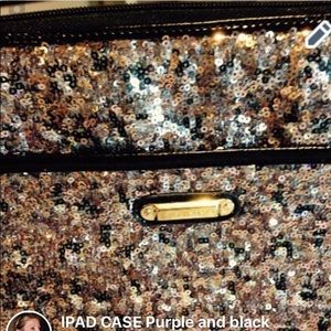 IPAD CASE
Purple and black sequins 
Never used